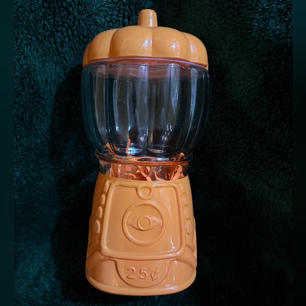 Orange Pumpkin Candy Jar
